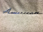 Used Rare Amc 3509078 Rambler Chrome American Emblem Script. Fixed Price $199.00.
