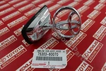 7530360070 Genuine Toyota J100 Land Cruiser 1998-2007 Front Hood Silver Emblem. Fixed Price $83.00.