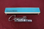 1963 1964 1965 Corvette Nos Rear Deck Emblem Gm # 3797414. Fixed Price $75.00.