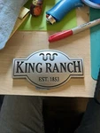 Genuine King Ranch Ford Expedition Liftgate Emblem Badge Logo New 5L1Z7842528AA. Fixed Price $15.00.