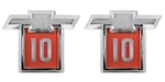 New Front Fender Bowtie Emblem Pair / For 1964 Chevy C10 K10 Truck Suburban 9325. Fixed Price $99.99.