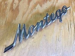 1972 1973 1974 Ford Mercury Montego Script Emblem Used D2GB-16098-C. Fixed Price $40.00.