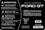2005,2006 Ford GT40 Battery Top Decal Original As Oem Installed Optima 05/06. Fixed Price $44.00.