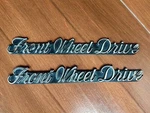 Subaru Dl Front Wheel Drive Script Side Or Rear Emblem Logo Badge Pair 1974-81. Fixed Price $67.99.
