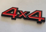 4X4 Metal Logo Red & Black Car Rear Trunk Tailgate Emblem Badge. Fixed Price $16.06.