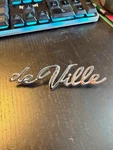 1965-1969 Cadillac Deville Quarter Emblem Nos Gm # 3632584 In Box.. Fixed Price $100.00.
