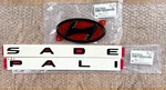 Genuine Black Rear Emblem Set Night Edition For 2019-2025 Hyundai Pallisade Oem. Fixed Price $97.25.