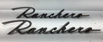 1961 Ford Ranchero Fender Emblem Script, Pair 2, One Broken. Fixed Price $49.95.