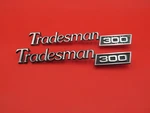 1965-70 Dodge Van Tradesman 300 Emblems Pair Ton. Fixed Price $75.00.