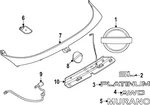 Genuine Nissan Hatch Emblem 90896-7BB1A. Fixed Price $62.96.