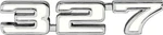 Oer Chrome Zinc Diecast 327 Front Fender Emblem For 1969 Chevy Camaro Models. Fixed Price $25.98.