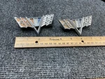 Pair Of Chevrolet Chevy Flag Fender Emblem Name Badge Metal 3840316 & 2. Fixed Price $16.25.