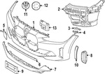 Genuine Bmw Emblem Retainer Plate 51-14-9-479-252. Fixed Price $60.22.