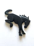 2021-2025 Ford Bronco Tailgate Horse Emblem In Matte Blackout PT-M2DZ-9942528-B. Fixed Price $32.95.