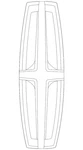 Genuine Ford Emblem Assembly Radiator Grille LC5Z-8213-CA. Fixed Price $119.60.