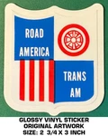 Road America Trans - Glossy Vinyl Decal Sticker Scca Vintage Race Track. Fixed Price $8.04.