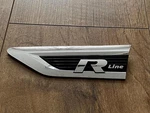Genuine Volkswagen Vw Tiguan Rline Left Front Wing R-line Badge 5NA853688A Silve. Fixed Price $60.46.