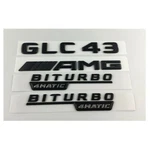 Matte Black Trunk Fender Emblems Badges For Mercedes GLC43 Amg Biturbo 4MATIC. Fixed Price $36.99.