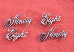 1971-1972 Oldsmobile Emblem Trunk 9858552 9858553 BC-3 Nice Pick One. Fixed Price $88.00.