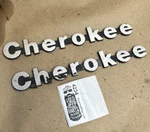 84-96 Jeep Cherokee Xj Fender Emblem Badge 55295252 Inch Metal Oem Factory Pin. Fixed Price $17.80.