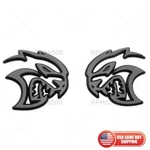21-23 Dodge Durango Srt Hellcat Left & Right Fender Badge Emblem Black Mopar. Fixed Price $89.99.