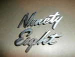 Vintage 580355 580356 Oldsmobile Ninety Eight Metal Emblems 1962 - 1968 ??. Fixed Price $89.99.