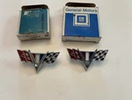 Nos Pair 1964-67 Chevelle Nova Impala Camaro Flag Fender Emblem GM#3840318. Fixed Price $69.99.