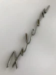 Falcon Badge, Ford, Xk? Tailgate? Fordomatic Deluxe? Script. Genuine.. Fixed Price $30.67.