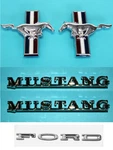 New 1965-1966 Ford Mustang Emblem Kit Running Horse Script And Fenders. Fixed Price $69.95.