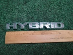 Honda Civic Hybrid Emblem Logo Letters Badge Trunk Rear Chrome Oem 3S6. Fixed Price $17.99.