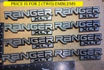 (2) Vintage Ford Ranger Xlt Emblems F37B 16B114 Ba 6080. Fixed Price $18.00.