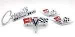 New 4-PC Complete Body Emblem Set / For Early 1963 Chevy C2 Corvette Sting Ray. Fixed Price $259.99.