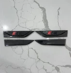 Audi S5 (B9) Blackline Fender Badge Door Emblems 4-SET Logo Full. Fixed Price $185.00.