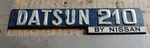Datsun 210 By Nissan Circa '81 Emblem 84890 H9100 (3949. Fixed Price $40.00.