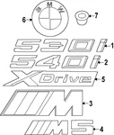 Genuine Bmw Nameplate 51-14-5-A0C-8A7. Fixed Price $65.79.