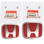 2PCS Red Front Rear Badge Emblems For Honda Accord Ex-l Lx Se 2018-2022. Fixed Price $18.94.
