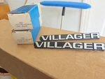 Nos Ford D8KY-7442528-D Name Plate Villager. Fixed Price $15.00.