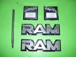 1985 Dodge D50 Ram D-50 Body Side Fender Emblems Royal Chrome Oem. Fixed Price $82.50.