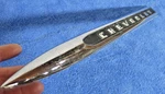 1956 Chevrolet L.h Spear Fender Emblem Nameplate Oem 3726753 Pickup Truck Clean. Fixed Price $31.95.