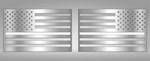 Emblem American Flag Style 2PC Polished. Fixed Price $54.95.