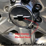 Center Cap Wheel Emblem Bowtie Blackout Decal For 2020-26 Chevy Silverado 2500. Fixed Price $9.95.