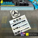 G63 Amg V8 Biturbo Gloss Black Emblem W463 W464 Rear Star Badge Benz Combo Set. Fixed Price $91.19.