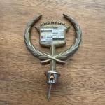 Vintage Cadillac Hood Ornament Gold Plated. Fixed Price $18.00.