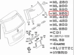 New W164 Boot Lid Tailgate Emblem, A1648171215 Genuine. Fixed Price $79.75.