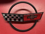 84-90 Front Hood Nose Emblem Corvette 14060259 Very Good Reproduction C41579-3. Fixed Price $30.00.