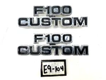 Oem 1973 1979 Ford Truck F100 Custom Fender Emblems D7TB-16702-BWC E9-104. Fixed Price $54.95.