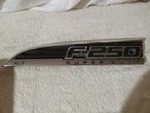 2011-2016 Ford F250 Xlt Super Duty Emblem Lh Driver Side BC34-25000A73B. Fixed Price $55.00.