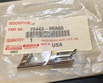 2007-2025 Toyota Le" "nameplate 75443-06A60 Chrome. Fixed Price $16.00.