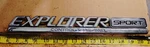 Ford Explorer Sport Control Trac 4WD Emblem 14.1" F57B 78 Ebe Fbxl (X104). Fixed Price $15.00.