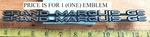 (1) Mercury Grand Marquis Gs Circa '99 Rear Emblems F8MB 5442550 Bb Cb 1850. Fixed Price $9.75.